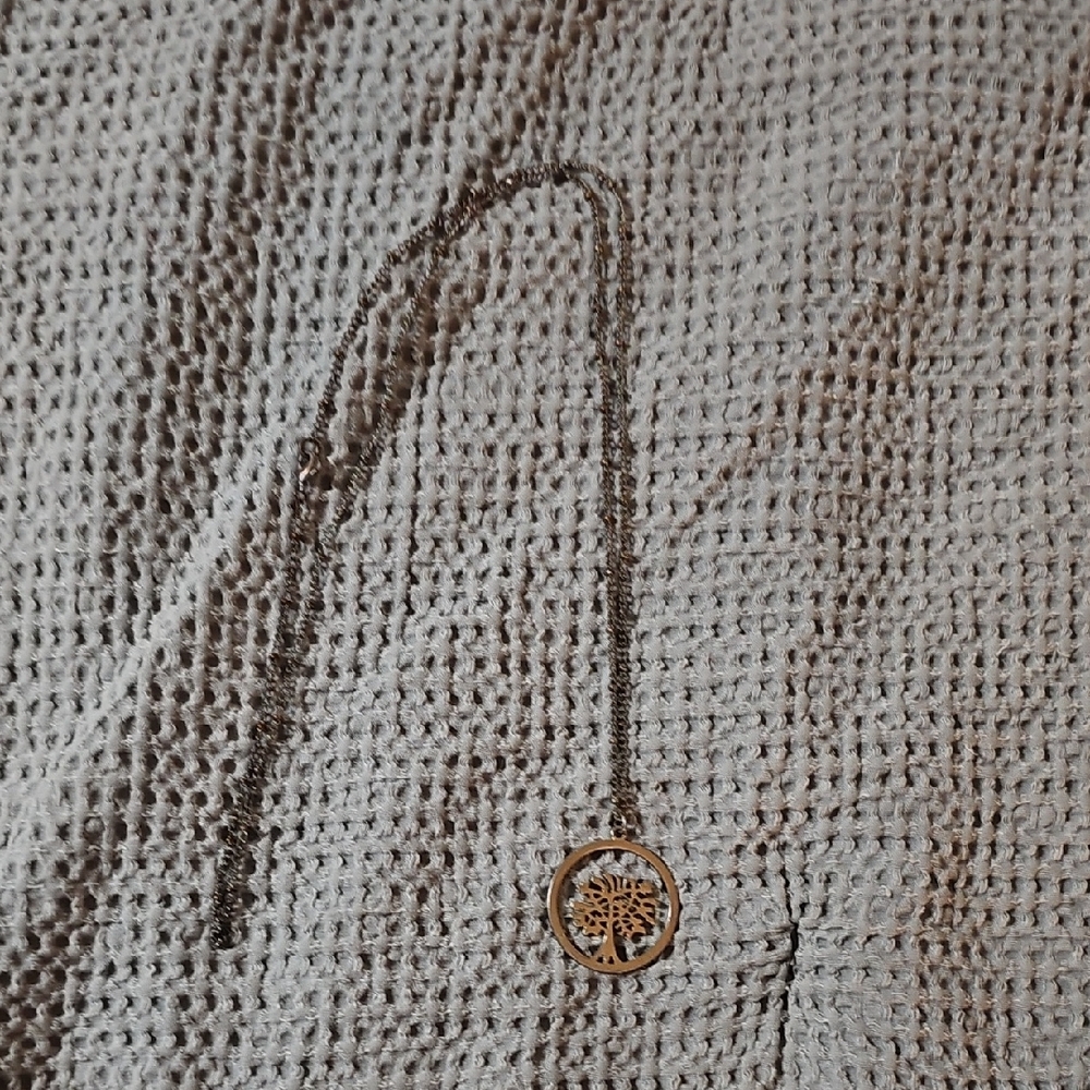 Maurices Tree of Life Pendant Necklace Gold Tone
